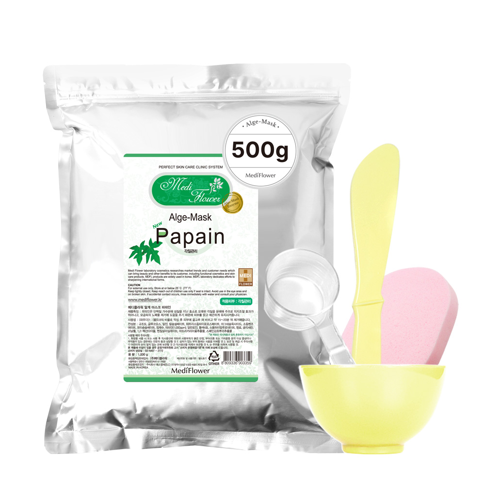 메디플라워 모델링팩 파파인 500g+팩도구 4종세트 13,900원