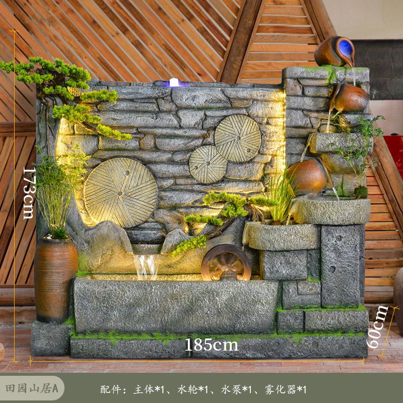 고급 대형 분수대 업소용 인공폭포 인테리어 스톤 럭셔리 한식집 로비 장식품 2,245,400원