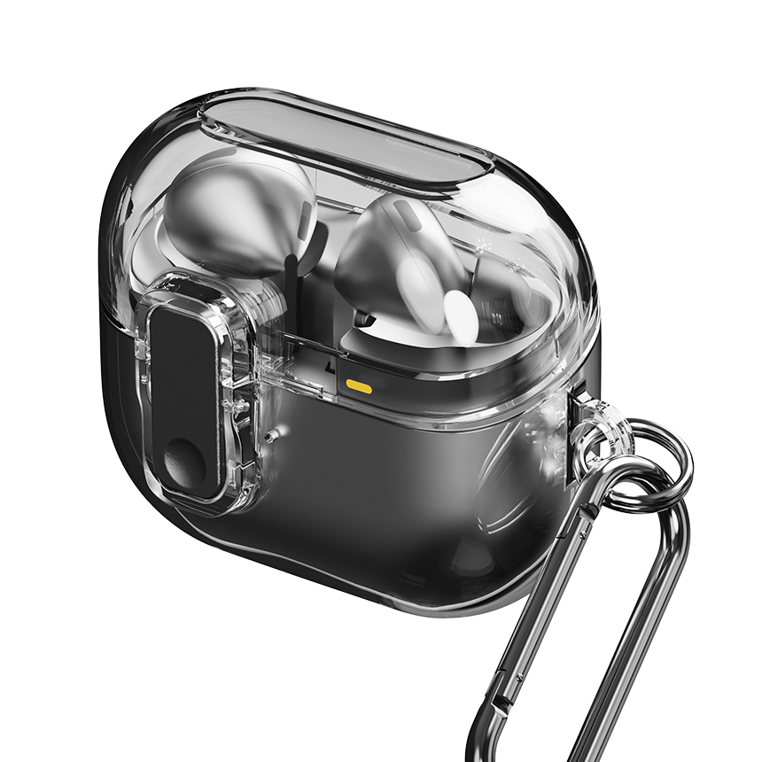 칸탐 투명 잠금 케이스, 갤럭시 버즈3, 버즈3 프로, 투명블랙, 1개 9,960원