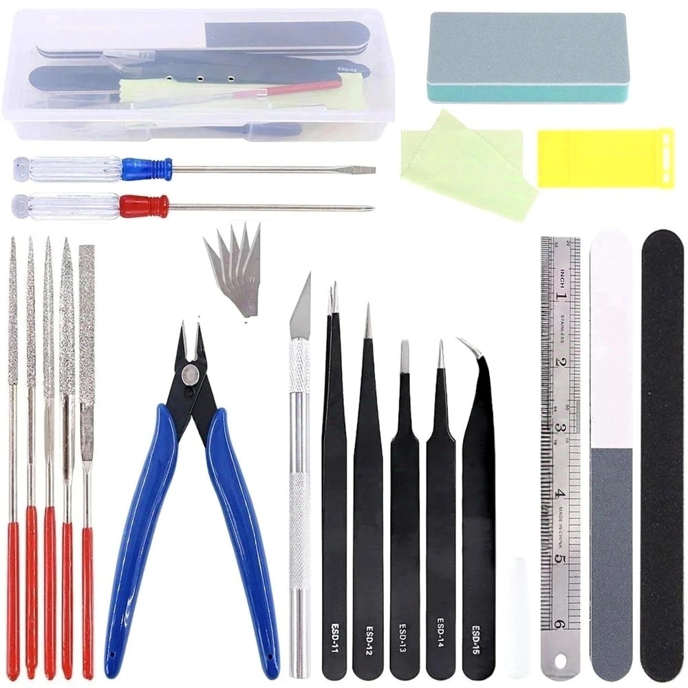 tinduo  건담니퍼 프라모델 입문자 기본 공구 세트 DIY 조립 올인원 기초 21pcs, 1개 16,710원