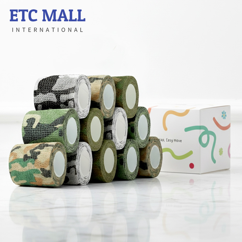 이티씨몰 자가점착 밴드 5cm 압박붕대 패턴 4종 모음 카모 포레스트 아마존 문빔 데저트 10+2, 1개 15,800원
