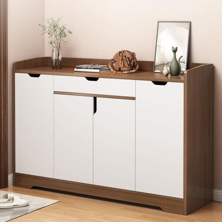 현관 대용량 수납장 서랍 신발장 오픈/도어 신발장, 박달색(120x30x82cm), 3단 138,250원