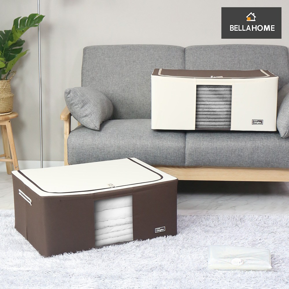 [벨라홈] 대용량 와이어 이불정리함105L+이불압축팩 1+1(CN6441) 29,900원