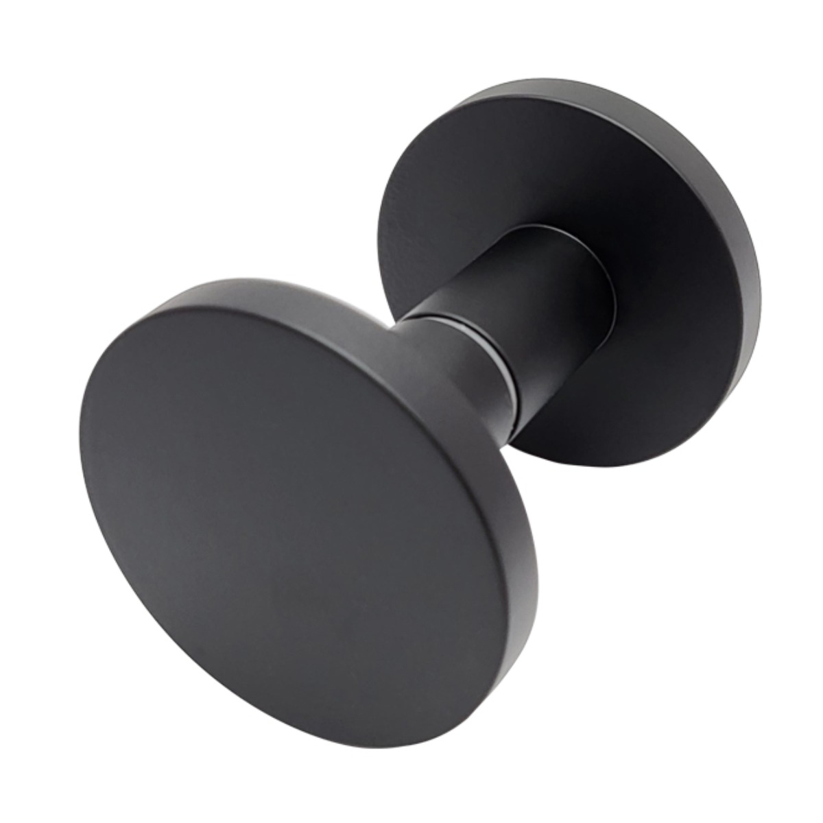 철물이네 강화도어 1구 원홀 손잡이 75파이 유리문 출입문, 1개, 블랙 16,000원