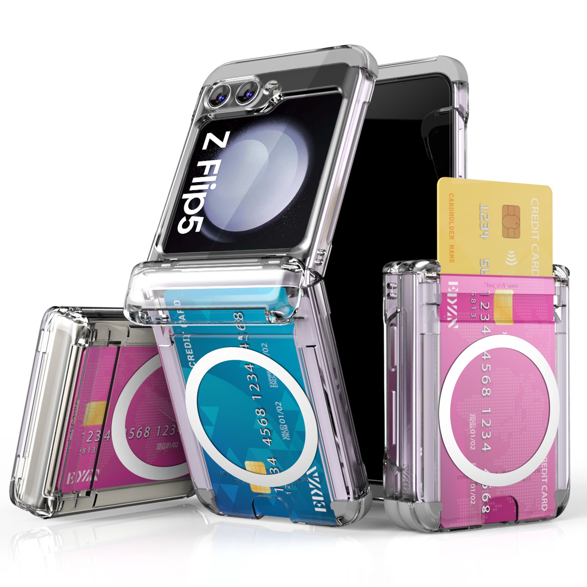 이디즌 갤럭시 Z플립 5 / 플립 6 케이스 힌지보호 슬림 카드 2장 수납 충격방지 범퍼 힌지아머 지플립 5 / 6 26,900원