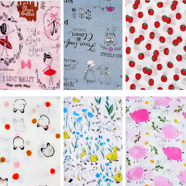 마리엔느 여성 손수건 아사면 캐릭터 빅사이즈 실속형 6장 1세트 17,900원