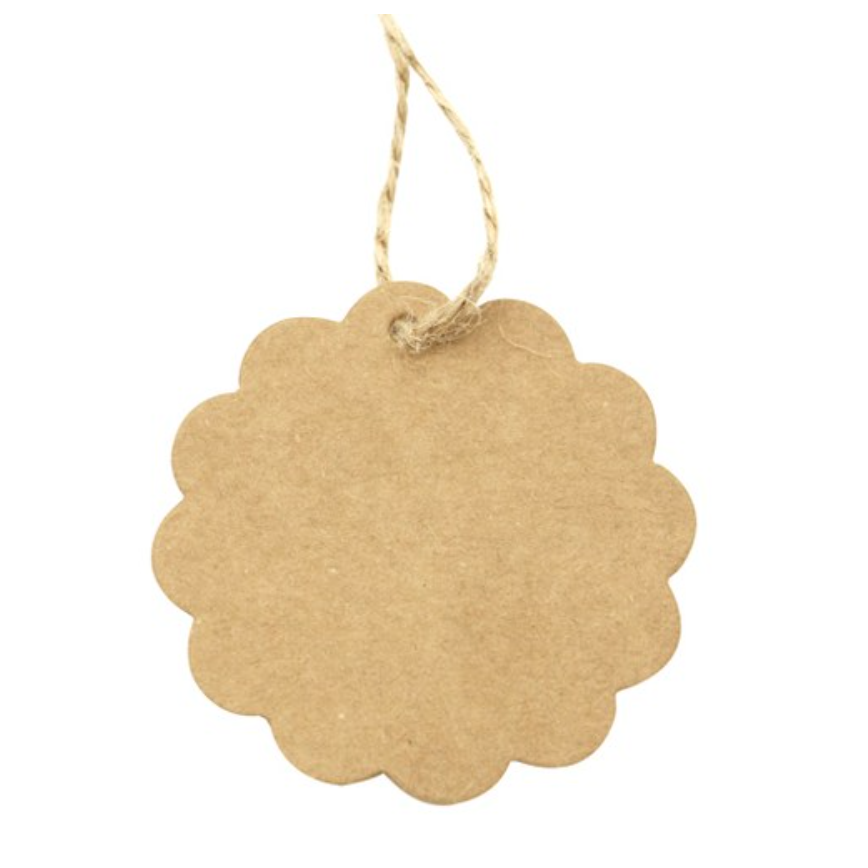 도나앤데코 이비 플라워원형 태그 크라프트 98p + 크라프트 마끈 10m 28,360원