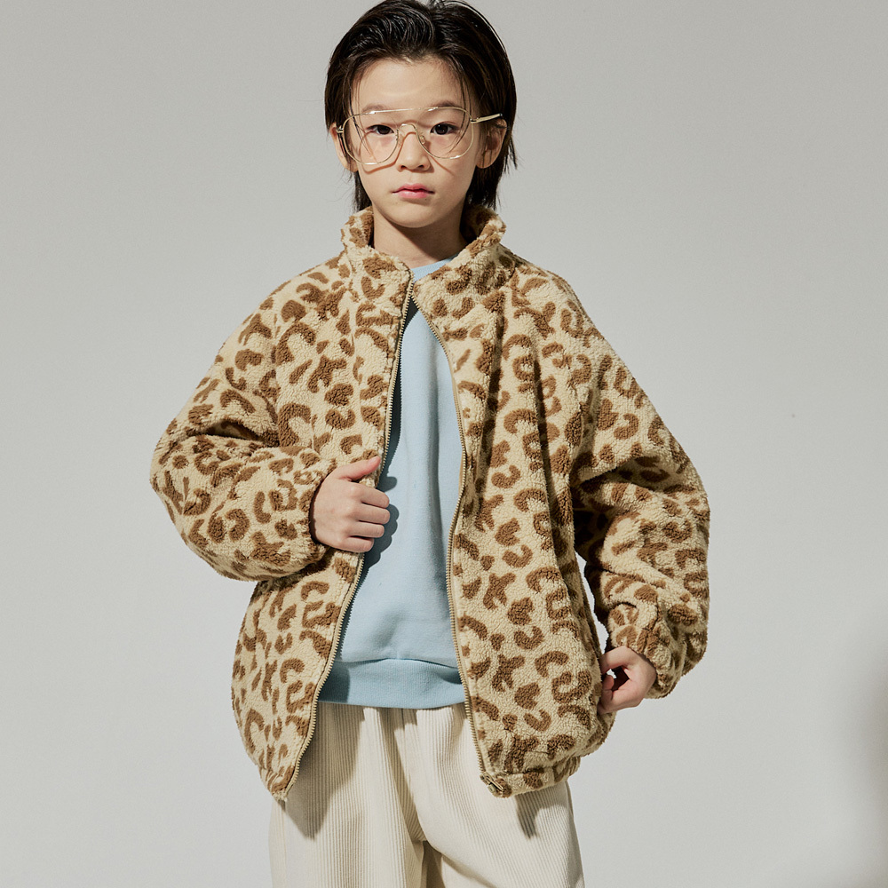 바브키즈 주니어 아동용 레오파드 후리스 점퍼 35,900원