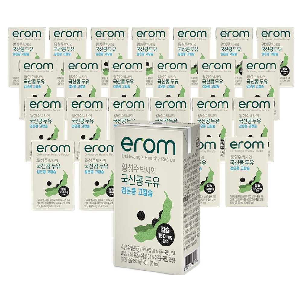 이롬 황성주 박사의 국산콩 검은콩 고칼슘 두유 12,900원