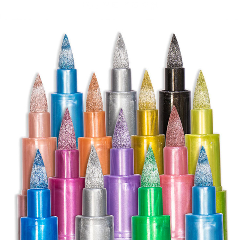 미니플 메탈릭 컬러 마카펜 세트, 1세트, 12색 14,800원