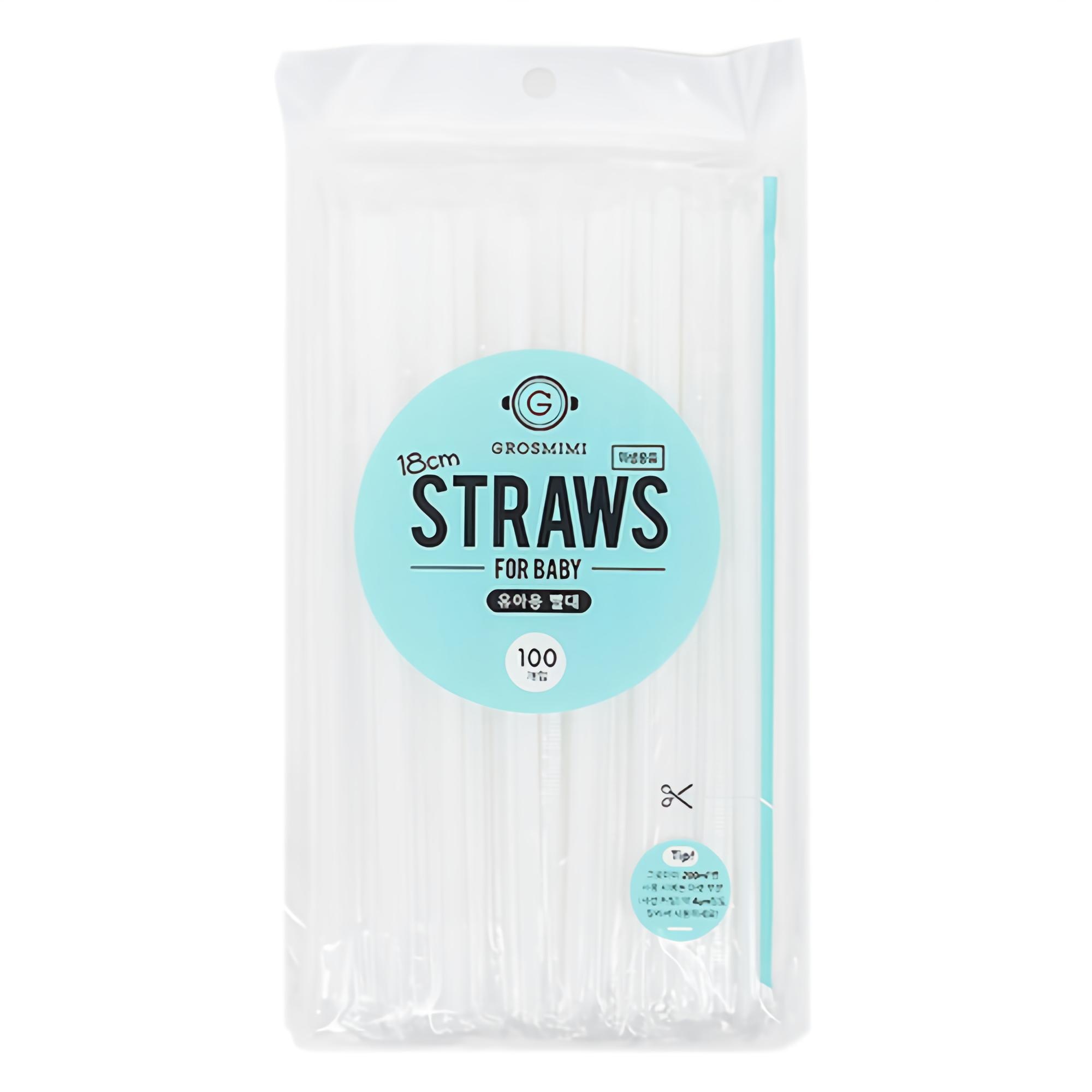 그로미미 일회용 빨대 18cm 2,500원