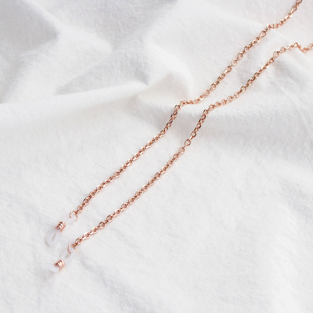 라피던트 최고급 14K 이온 도금 핑크 로즈 골드 체인 안경줄 스트랩 목걸이 15,900원