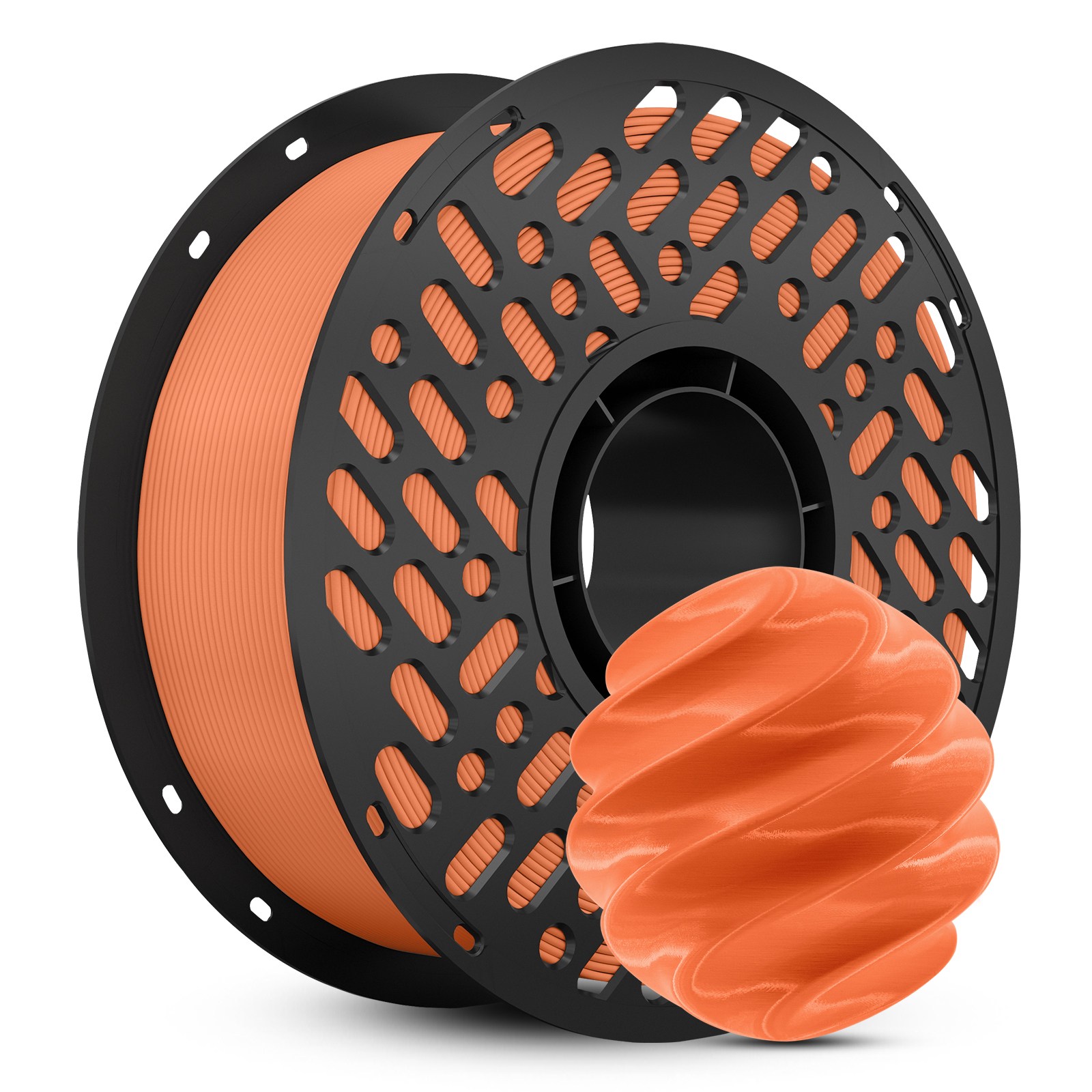 CaiLab 고강도 고탄성 PLA+ 3D 프린터 필라멘트 1.75mm 노즐 막힘 없는 선경 안정성 1kg, 주황색, (PLA) 21,800원