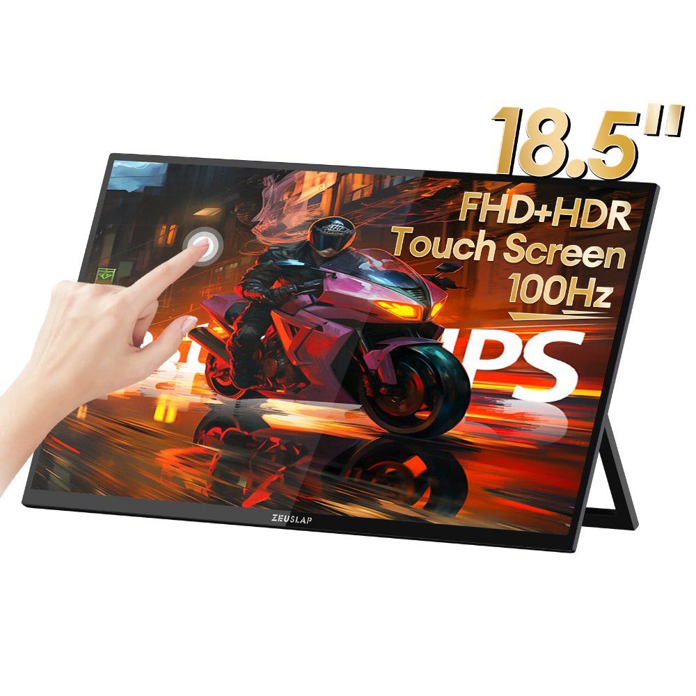 ZEUSLAP Z18T - 18.5인치 터치스크린 휴대용 모니터 100Hz 100 sRGB 노트북 전화 Xbox PS4 PS5 스위치 용 홀더 스탠드 포함 272,800원