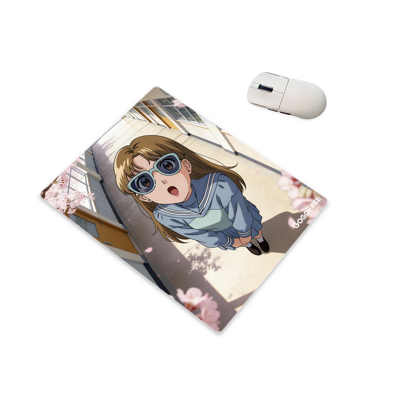 GOGOFREE 유리 마우스패드 케릭터 Anti-Glare-스몰, 1개, Sunny Girl A 8,980원