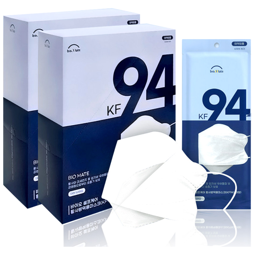 바이오셀프케어 KF94 마스크 대형 개별포장 100매, 50개입, 2개, 화이트 44,900원