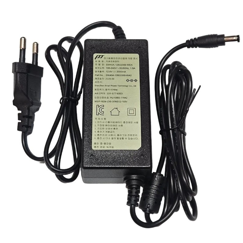 12V 3A 어댑터 5.5mm2.1mm 직류전원장치 노트북 모니터 CCTV 아답터, 검정, 1개 22,090원