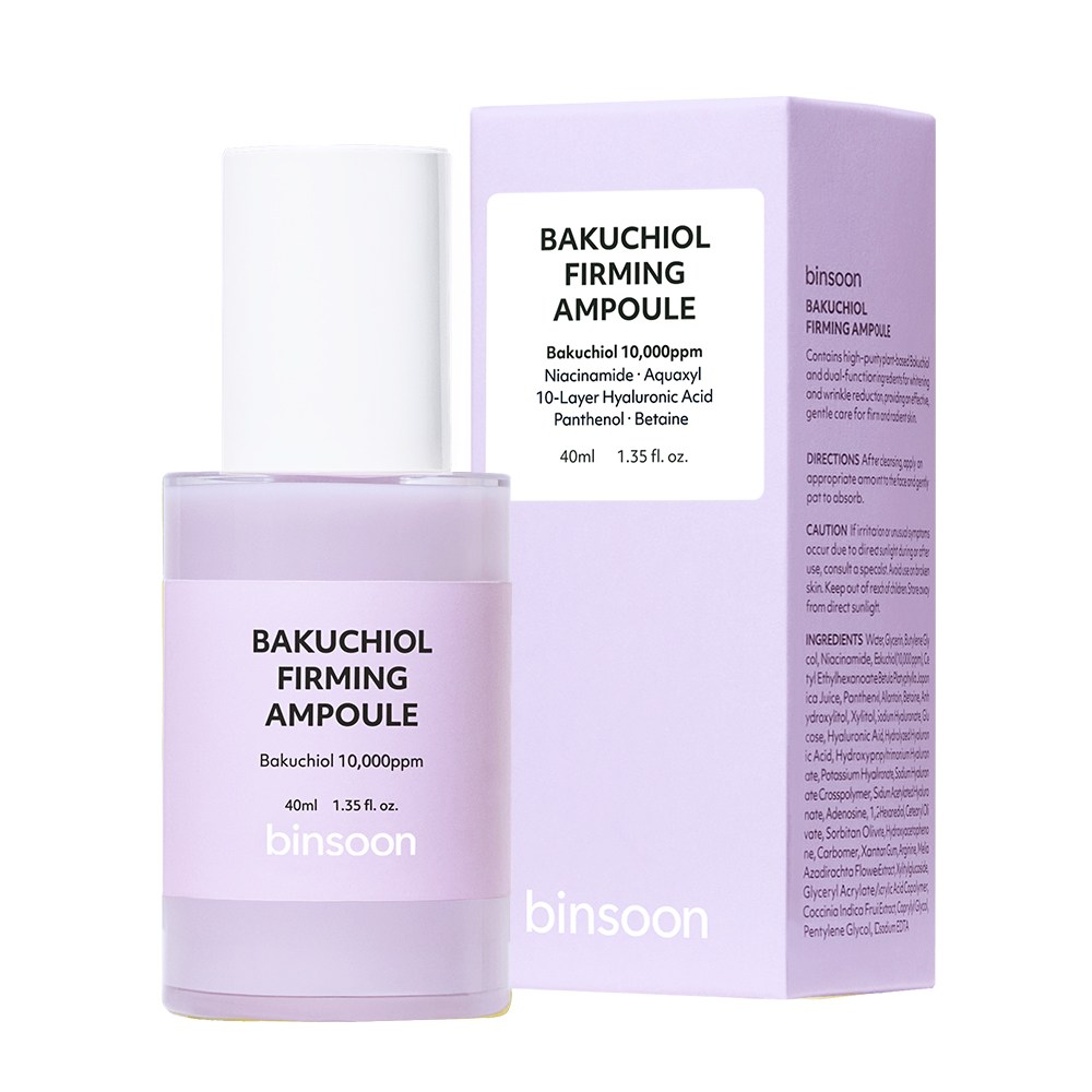 빈순 바쿠치올 모공 퍼밍 앰플 저자극 탄력케어 나이아신아마이드 앰플 주름개선 모공축소 세럼, 1개, 40ml 22,000원