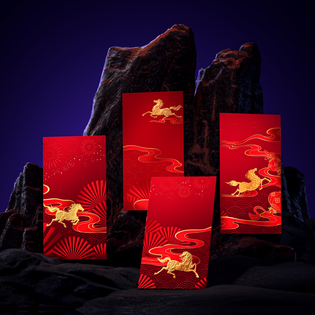 2026년 설날 새해 붉은말 병오년 고급용돈봉투 부모님 현금 선물, 1팩, 레드 8P X 1세트 11,900원