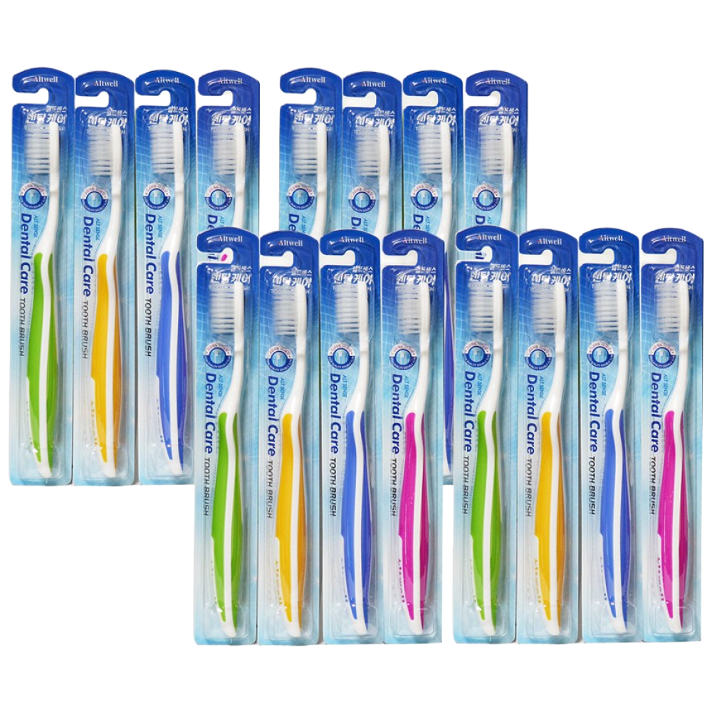 앨트웰 덴탈케어칫솔(미세모) / 남여노소 누구나 사용 / 가성비 짱, 1세트, 16개입 24,400원