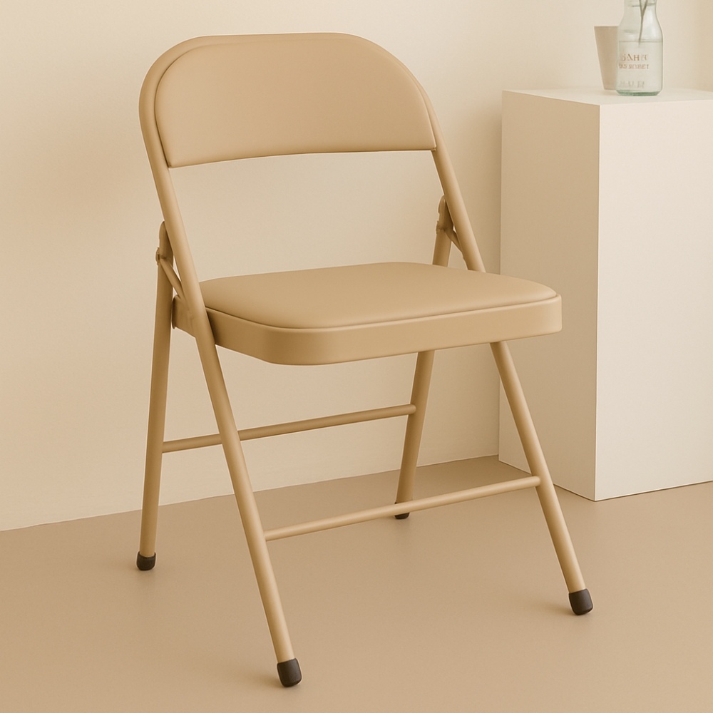 일상도구 철제 접이식 쿠션 등받이 의자 15,980원