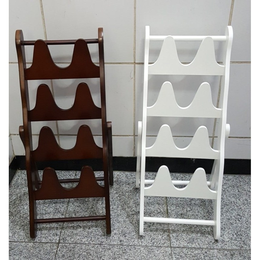 허니상점 국산 4단 우드 원목 거실 실내화 꽂이 슬리퍼 정리 거치대 /2color, 1개, 화이트 52,000원