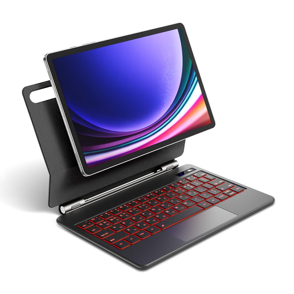 Allilio 갤럭시 탭 호환 블루투스 키보드 북커버 S펜수납 터치패드 매직키보드 S7/8/9/10/11세대 67,900원