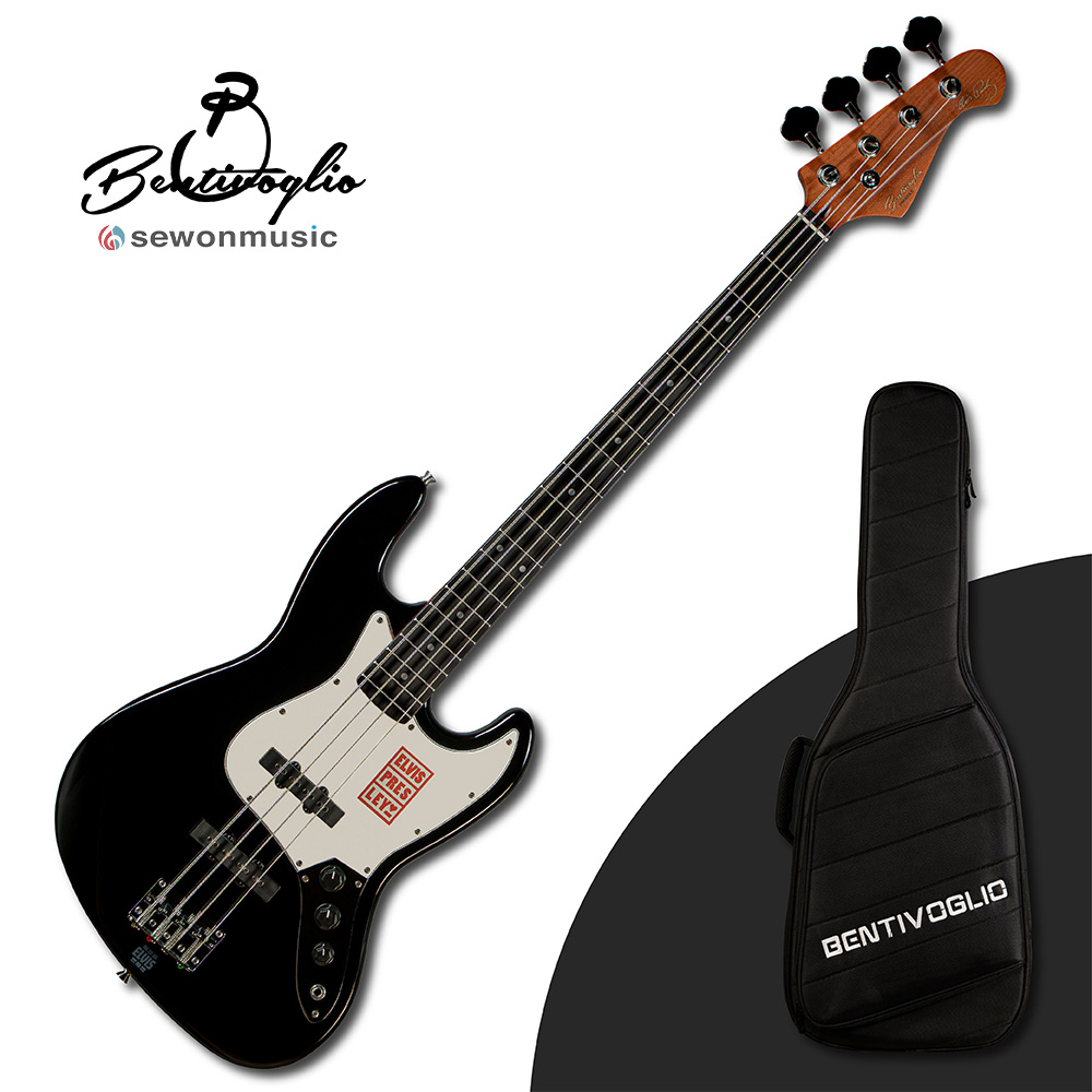 벤티볼리오 베이스기타 엘비스 시그니쳐 EJ1W IB 잉크블랙, 1개 349,000원