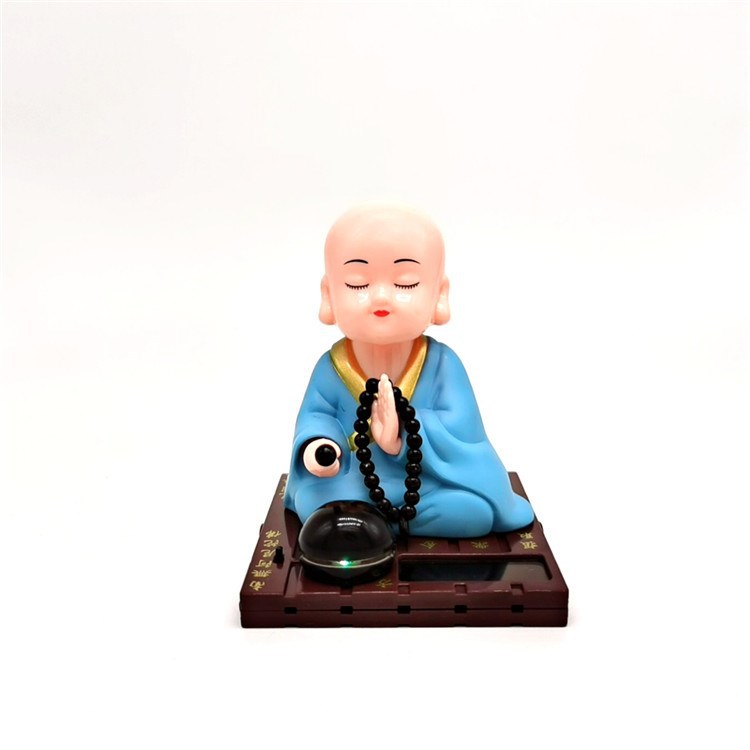 자동차 노호혼 태양열 스님 인형 장식, 1개 8,200원