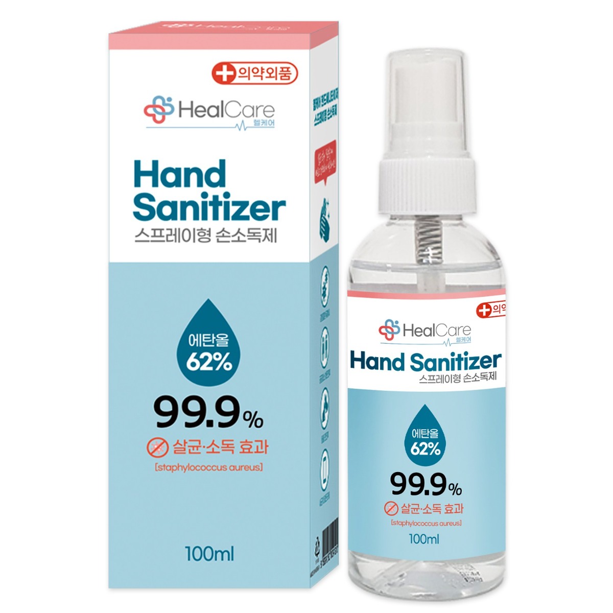 소확행몰 헬케어 의약외품 뿌리는 손소독제 세니타이저 스프레이 100ml, 100ml, 3개 9,400원