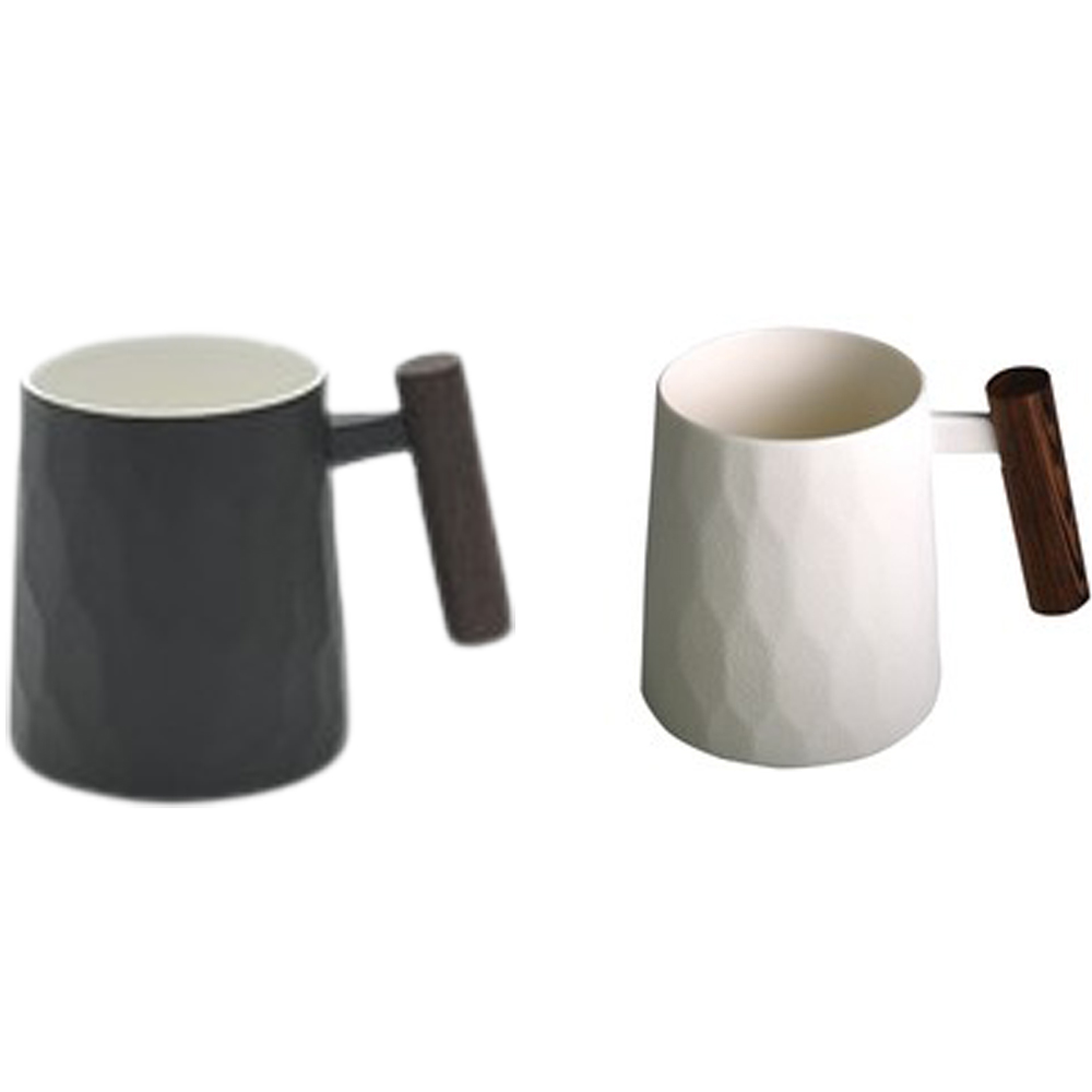 티 로직 계수나무 해머 머그 컵 잔 도자기 재질, 블랙+화이트, 1세트 38,720원