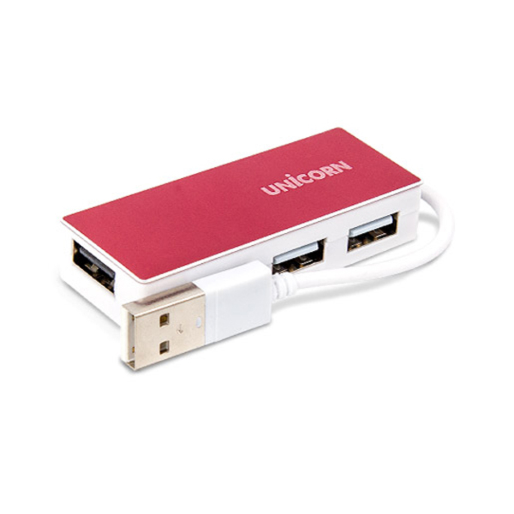 유니콘 USB2.0 4포트 무전원 USB허브 RH-A40, 레드, 1개 5,320원