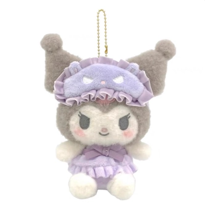 NEW귀여운 산리오 인형 키링 예쁜 열쇠홀더 산리오 인형 키링 안대시리즈 봉제인형 가방고리 키홀더, 1개, 쿠로미 17,820원