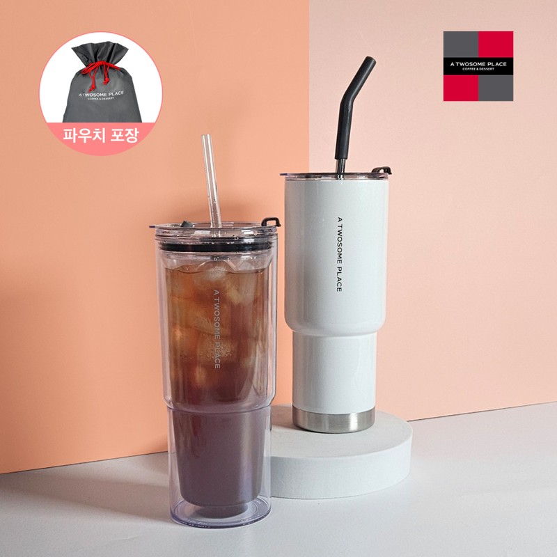 투썸플레이스 [드라이브세트 2] MAX DT 텀블러 + 아이스DT 그레이파우치 포장 50,900원