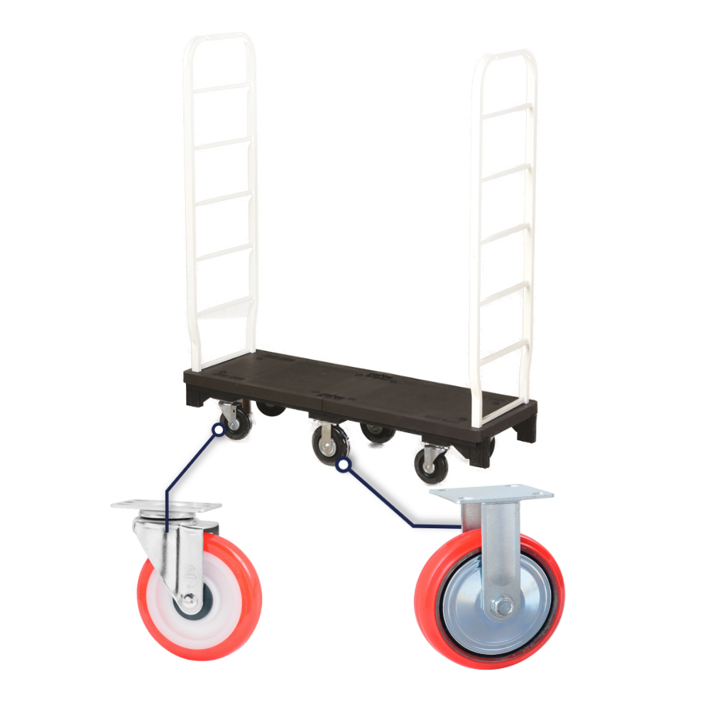 바퀴 6개 카트랙 우레탄 바퀴 세트 엘카 L카 손잡이 2개 마트 물류 카트 시장 48,200원