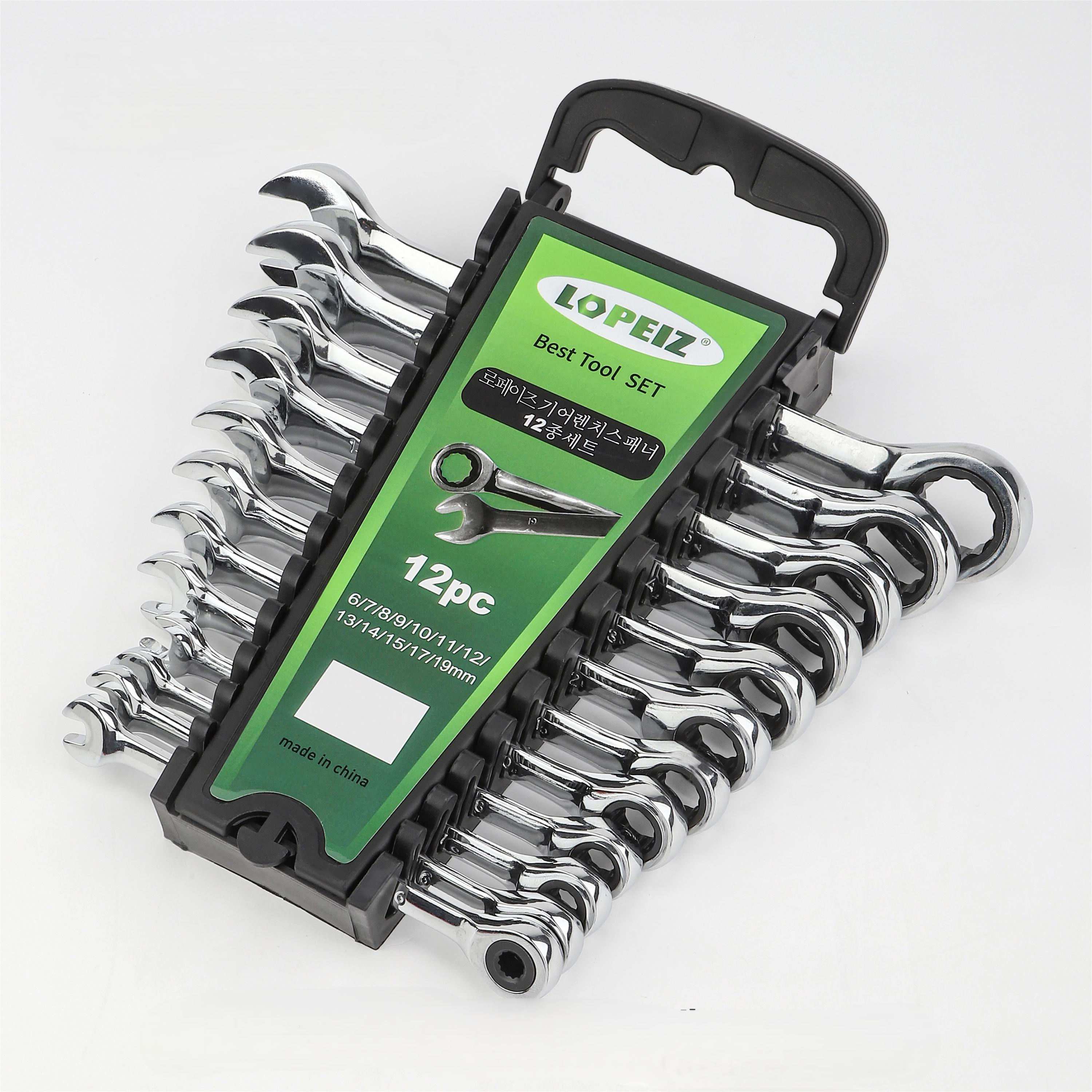 LOPEIZ 로페이즈 72기어라쳇랜치 스패너세트 12PCS 공구 스페너 셋트 라쳇 렌치 별렌치 8~12 라쳇,1세트라쳇 렌치,라쳇렌치,라쳇,공구 스파나세트,깔깔이 스패너 세트, 1세트 34,800원
