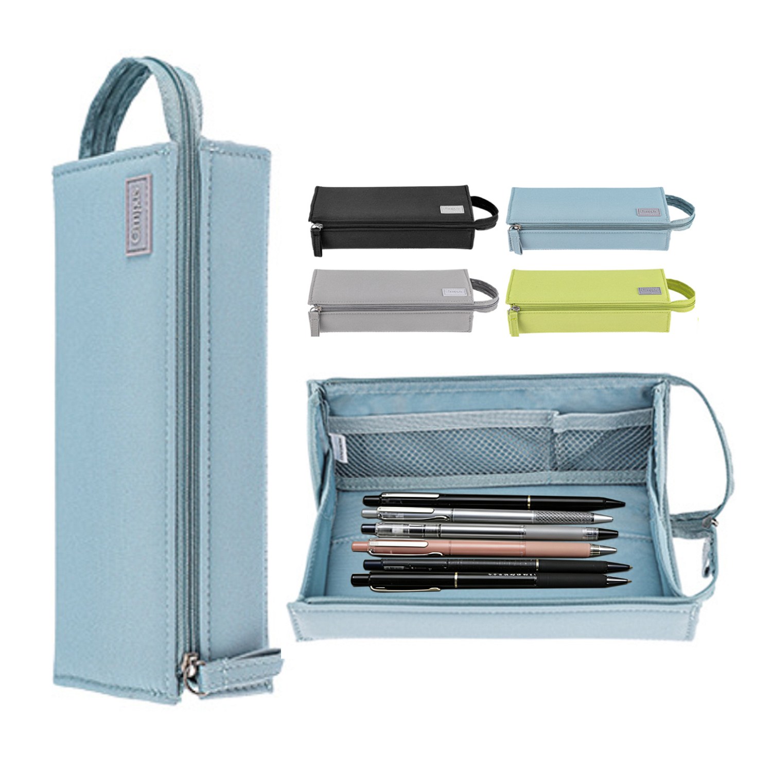 국내배송 고퀄리티.비교불가 대치동필통 캠퍼스 트레이 펜케이스 대용량 필통 학생용 문구함 수납 180도 오픈 24,000원