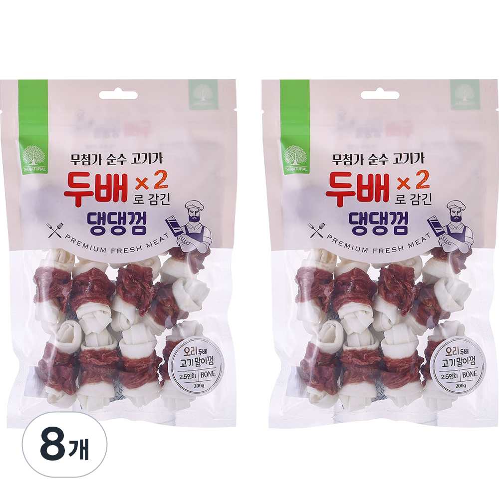 더내추럴 강아지 두배 댕댕껌, 오리맛, 200g, 8개 35,450원