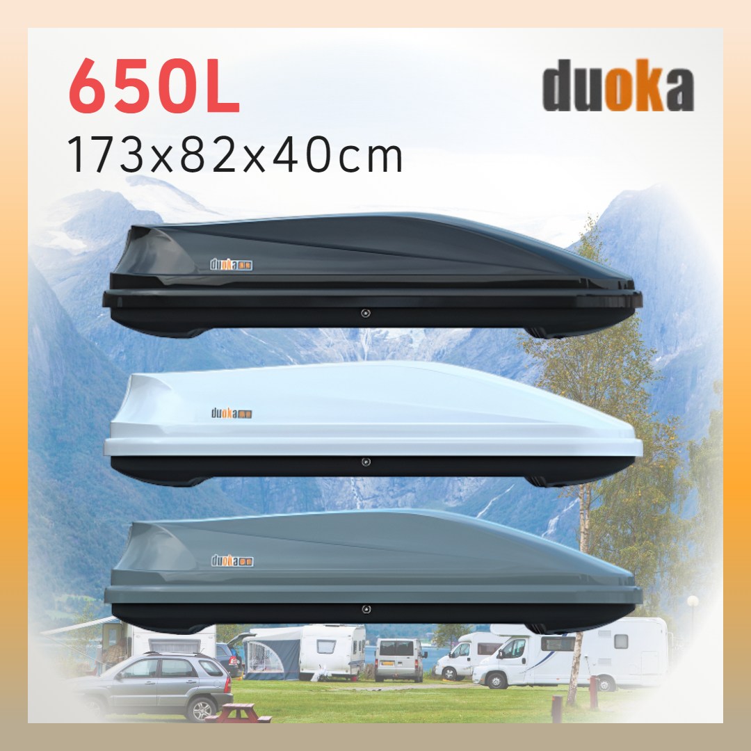 [두오카] 튼튼한 루프박스 차량용 캐리어 루프백 캠핑 SUV 쏘렌토 카니발 싼타페, 1개, 그레이 219,400원