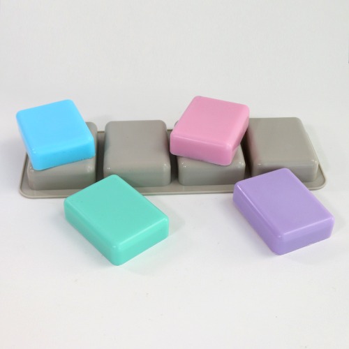 캔들나라 라운드 직사각 비누몰드 4구 2,500원