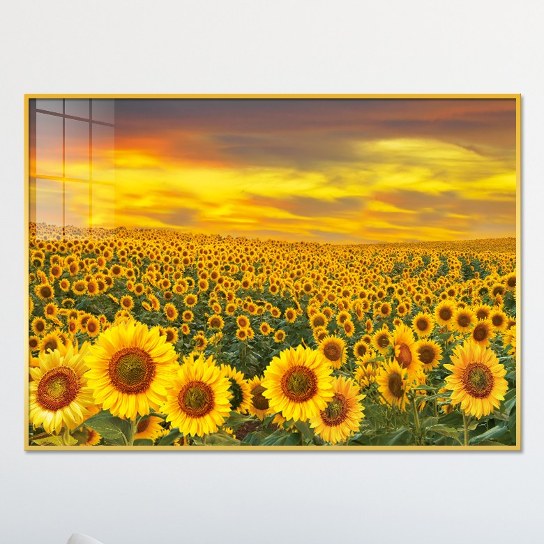 아트블루 황금 해바라기 꽃밭 풍경화 돈 들어오는 그림 인테리어 액자, 2번 해바라기 꽃밭 K 67,900원