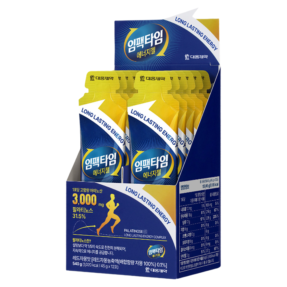 임팩타임 에너지젤, 45g, 12개, 현재가 19,900원