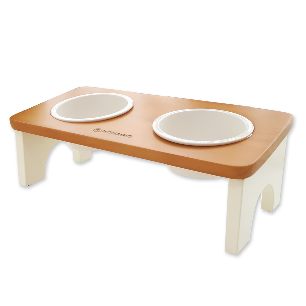 모나지오 스위트 애견원목식기 식탁 2구 16,800원