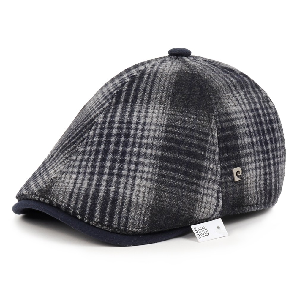 비토스 피에르가르뎅 23 F/W 글렌체크 패딩안감 귀달이 울 헌팅캡 간절기 및 겨울에 쓰기좋은 골프모자 34,900원