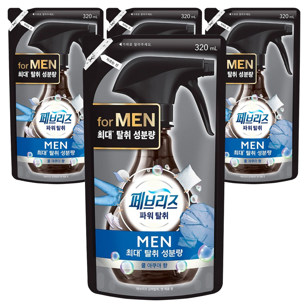 페브리즈 섬유 탈취제 맨 쿨 아쿠아향 리필 20,490원