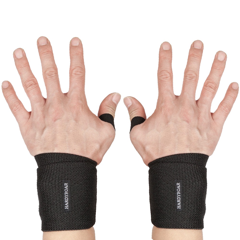 하디로어 스몰로고 리스트랩 손목 보호대 양손 세트, 1세트, 블랙 13,900원
