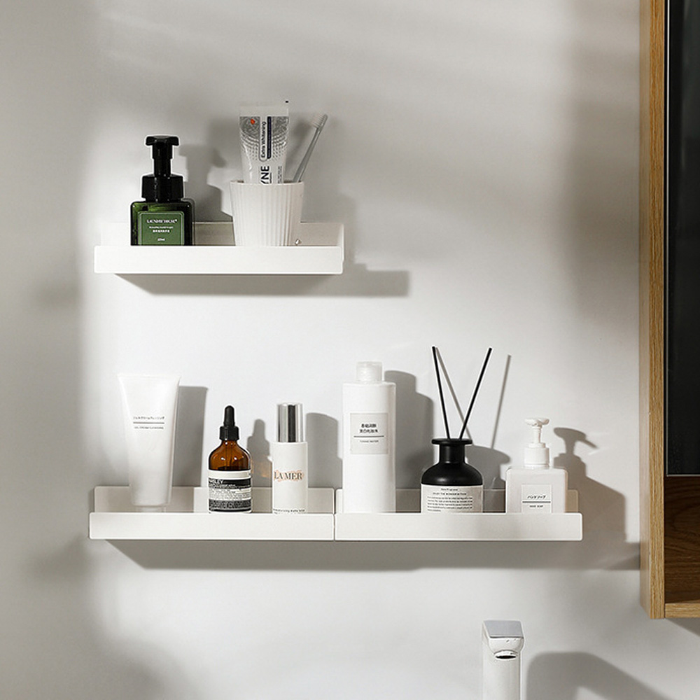 무타공마켓 심플화이트 접착식 욕실선반 다용도 선반, 화이트, 1개 9,900원