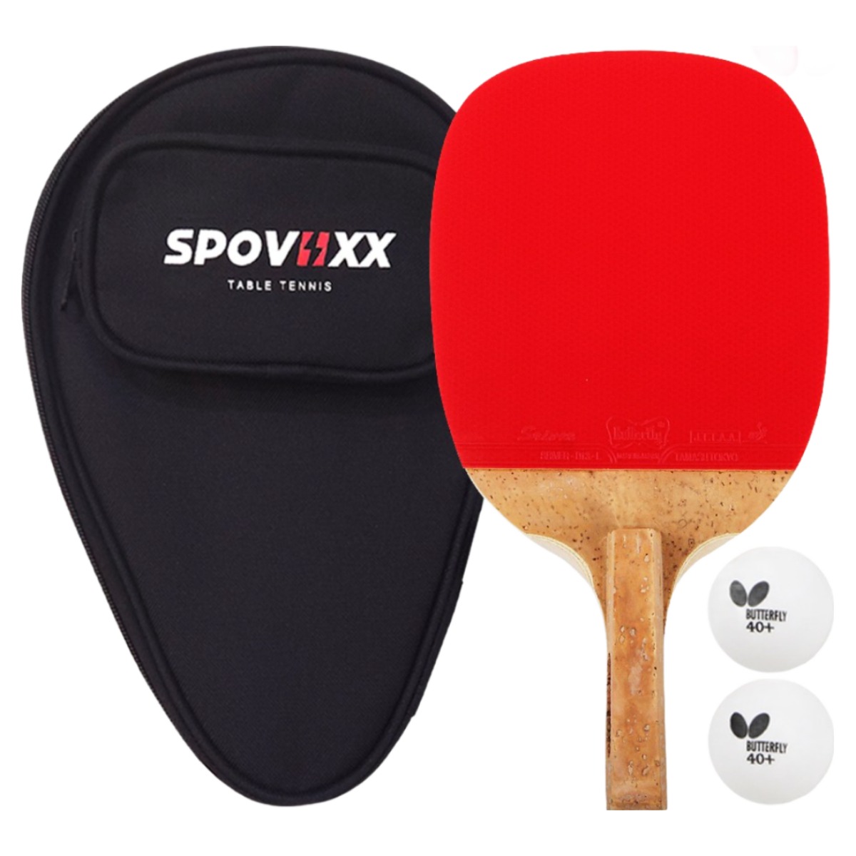 버터플라이 탁구라켓 펜홀더 카본 NAKAMA P-1 + 스포빅스 풀케이스, 현재가 114,000원