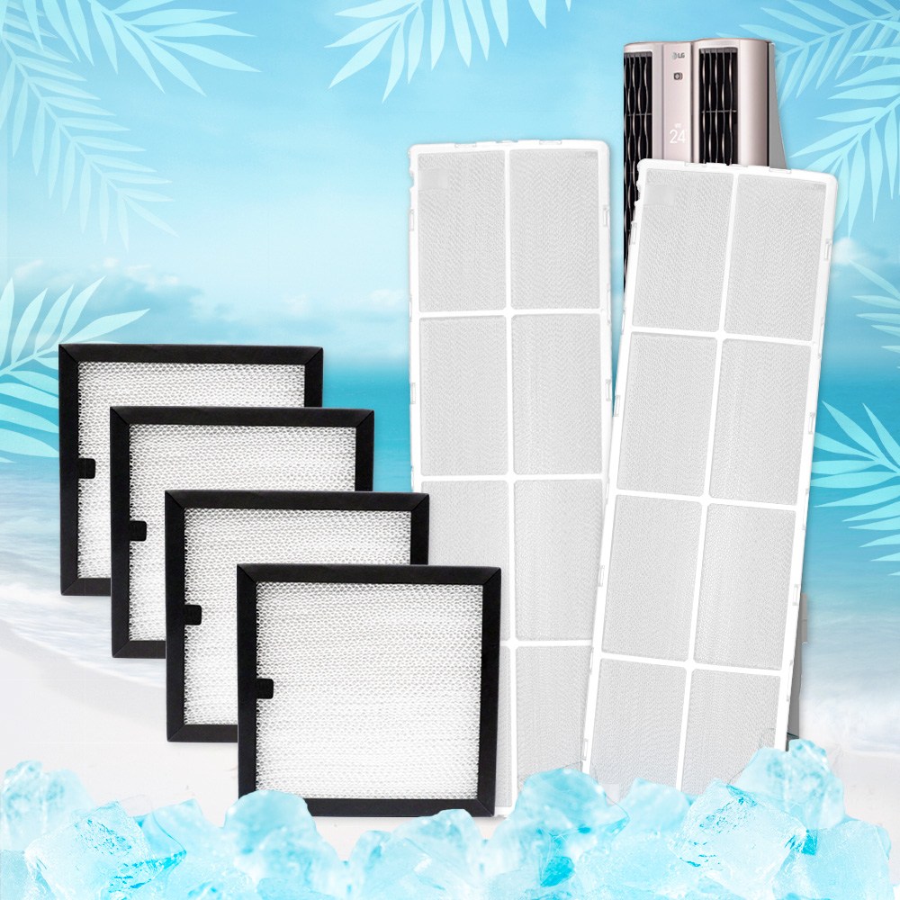 [호환] LG 에어컨 필터 휘센 듀얼 스탠드형 에어컨 3306 초미세플러스 2개, 초미세 미니 4개 48,900원