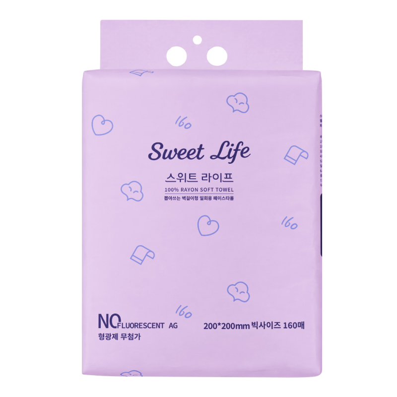 스위트 라이프 뽑아쓰는 벽걸이형 일회용 페이스타올 빅사이즈 200mm x200mm 160매, 1개, 160매 8,980원